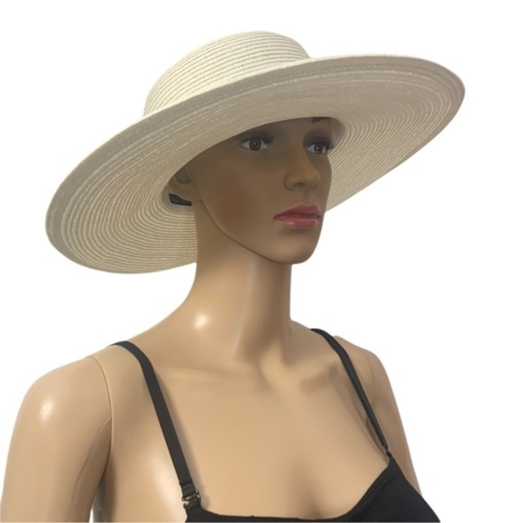 VNTG Bijoux Terner Black Sun Dress Wide Brim Hat